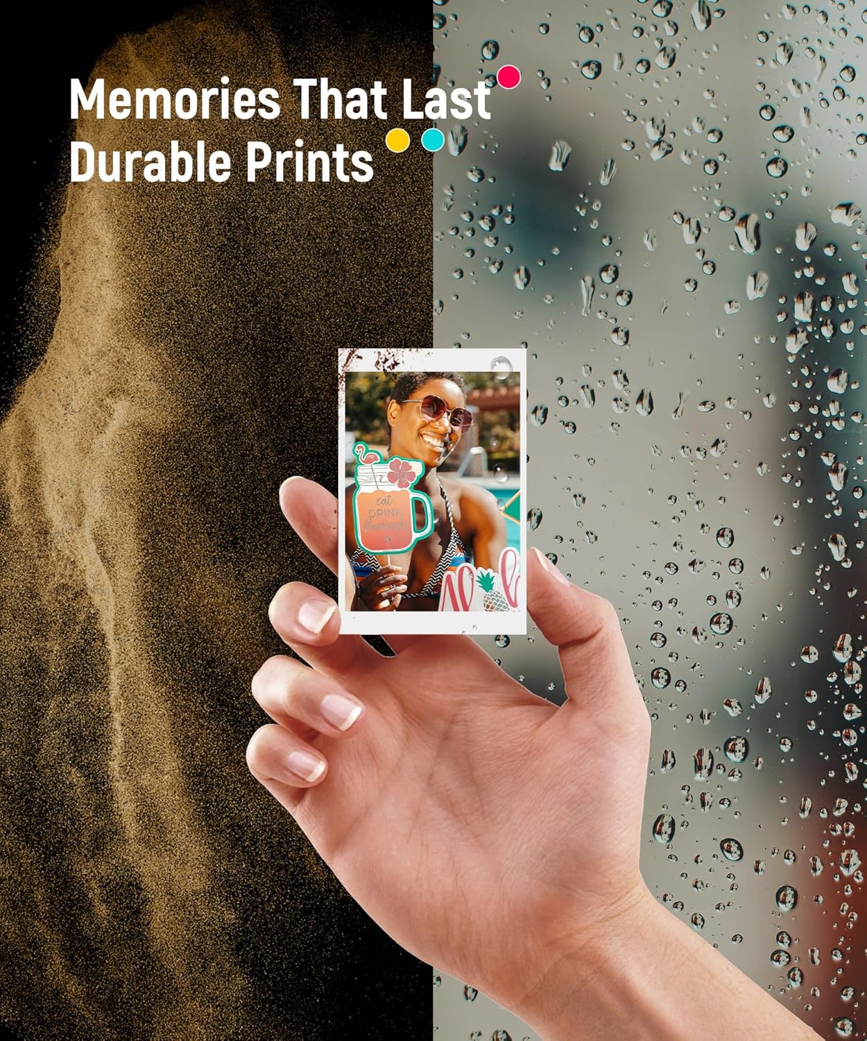 Liene Zink Pearl K100 Photo Paper 2x3″ 50 Sheets, Premium Photo Printer Paper w/Adhesive Back, Waterproof, Smudge Proof, Tear Proof, Instant Photo Paper Compatible w/Liene 2x3″ Photo Printer Scrapbook - Image 5