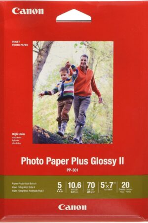 CanonInk 1432C002 Photo Paper Plus Glossy II 5" x 7" 20 Sheets