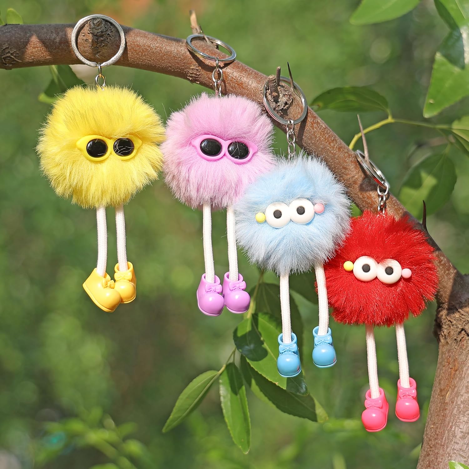 24 PCs Party Favors Keychains - Fuzzy Keychain Cute for Birthday Party Favors for Kids 8-12 Goodie Bags Stuffers for Kids End of Year Student Gifts from Teacher 5th Grade Graduation Gifts - Image 5