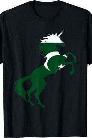 Unicorn Pakistan Flag T-Shirt Magical Unicorn Pakistanis Tee