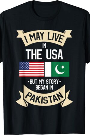 Pakistan American Flag USA Pakistani Roots Gifts T-Shirt