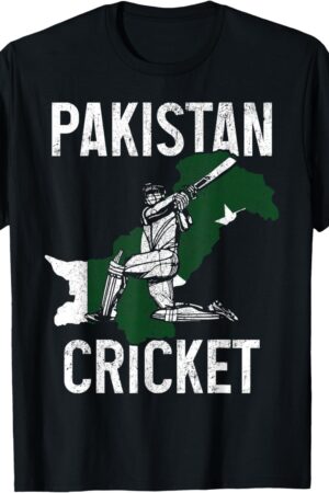 Pakistan Cricket Player Pakistani Flag Pride Vintage T-Shirt