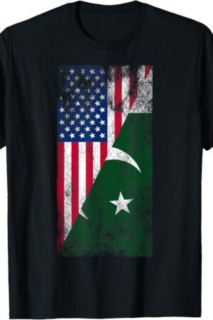 USA & Pakistan Flags - United States of America, Pakistani T-Shirt