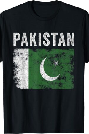 Pakistan Flag Distressed - Men Women Kids - Pakistani Flag T-Shirt