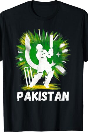 Pakistan Cricket Jersey 2024 Cricket Flag of Pakistan T-Shirt